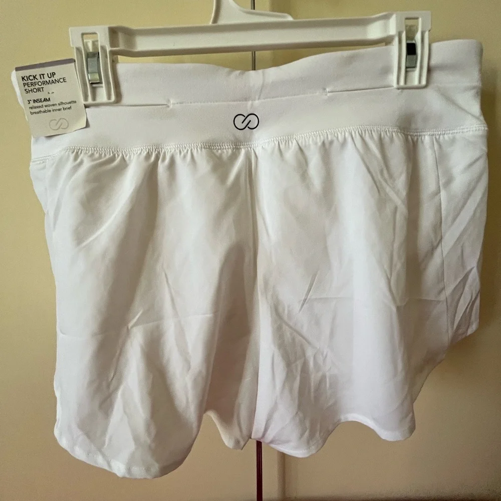 Calia White Women's Performance Shorts - Picture 2 of 5
